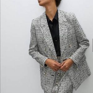 Aritzia Babaton Samuel Tweed Blazer